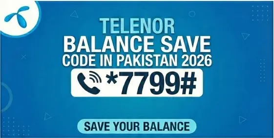 Telenor Balance Save Code 2026 1 telenor balance save code